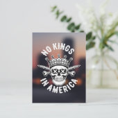 No Kings in AmericaスカルとSwords抽象芸術シティ ポストカード (スタンド正面)