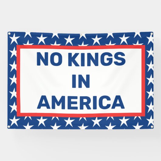 No Kings In Americaバナー 横断幕 (横)