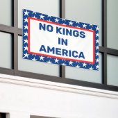 No Kings In Americaバナー 横断幕 (ビルの外側)