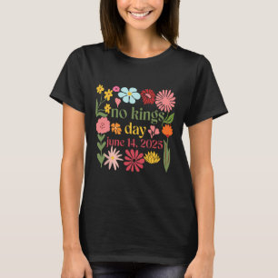 No Kings In AmericaフローラNo Kings Day 6月14日4t Tシャツ