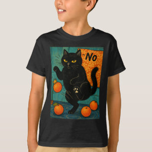 No Kings In Americaブラックキャットポリティカルアンチトランプ Tシャツ