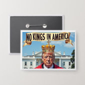 No Kings IN Americaボタン 缶バッジ (正面/裏面)