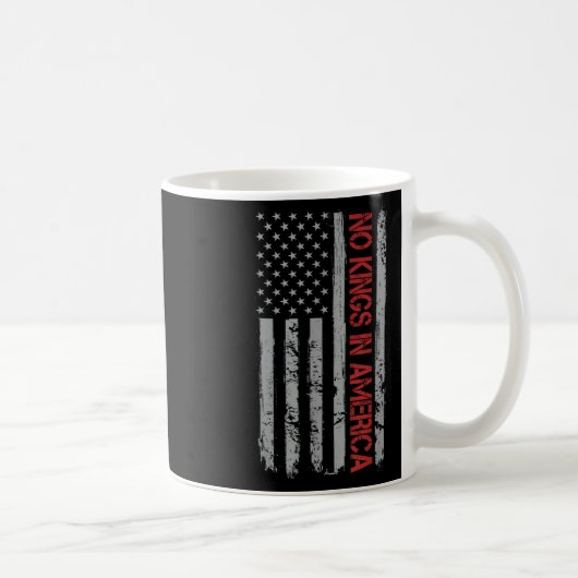 No Kings In America米国国旗のヴィンテージ コーヒーマグカップ (右)