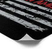 No Kings In America米国国旗のヴィンテージ ポスター (角)