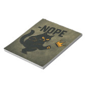 No Kings In America黒猫キックおもしろいクラウン ノートパッド (回転)