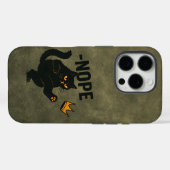 No Kings In America黒猫キックおもしろいクラウン Case-Mate iPhoneケース (裏面 (横))