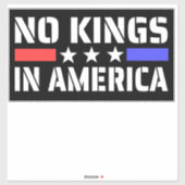 No Kings In America -アンチ君主制 シール (シート)