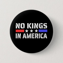 No Kings In America -アンチ君主制 缶バッジ