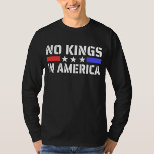 No Kings In America -アンチ君主制 Tシャツ