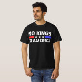 No Kings In America -アンチ君主制 Tシャツ (正面フル)
