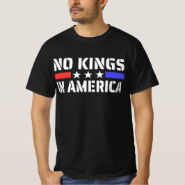 No Kings In America -アンチ君主制 Tシャツ