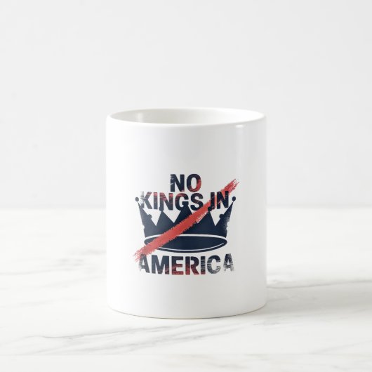 No Kings in America コーヒーマグカップ (中央)