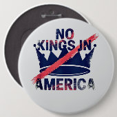 No Kings in America  缶バッジ (正面&裏面)