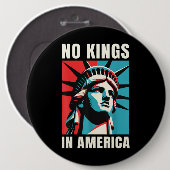 No Kings in America  缶バッジ (正面&裏面)