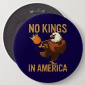 No Kings in America  缶バッジ (正面&裏面)