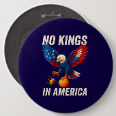 No Kings in America  缶バッジ (正面&裏面)