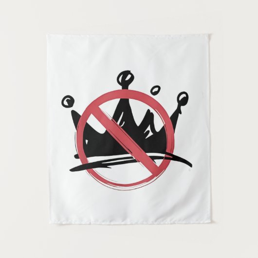 No Kings In America 2025 7月4日 タペストリー (正面)