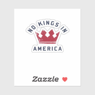 No Kings In America Anti Fascism USA Classic シール