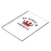 No Kings In America Anti Fascism USA Classic ノートブック (左側)