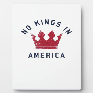 No Kings In America Anti Fascism USA Classic フォトプラーク