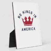 No Kings In America Anti Fascism USA Classic フォトプラーク (側面)