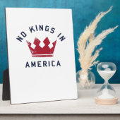 No Kings In America Anti Fascism USA Classic フォトプラーク (側面)