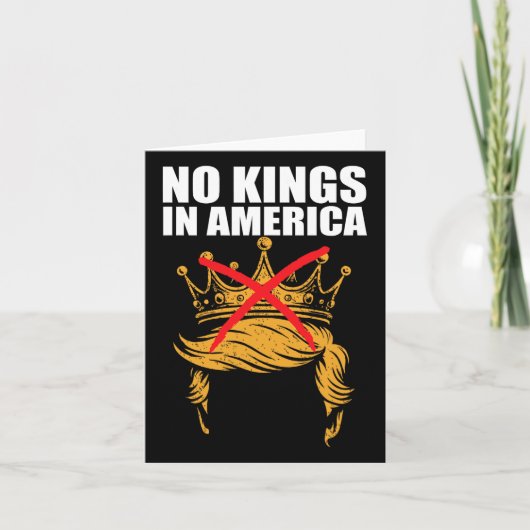 No Kings In America Anti Ice Patriotic Activist Pr カード (正面)