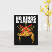 No Kings In America Anti Ice Patriotic Activist Pr カード (黄色い花)