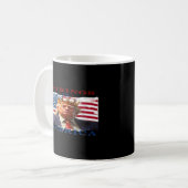 No Kings In America Anti-Trump Creative Design コーヒーマグカップ (正面左)