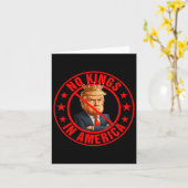 No Kings In America Anti-trump Protest  カード (黄色い花)