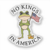 No Kings in America Anti-Trump Protest  シール (正面)