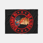 No Kings In America Anti-trump Protest  フリースブランケット (正面(横))