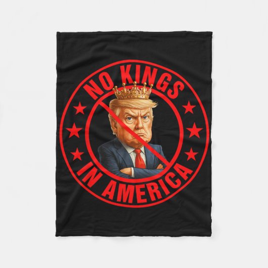 No Kings In America Anti-trump Protest  フリースブランケット (正面)