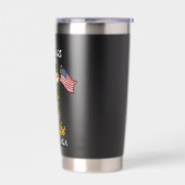 No Kings in America Anti-Trump Protest  保温保冷タンブラー (左面)