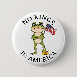 No Kings in America Anti-Trump Protest  缶バッジ