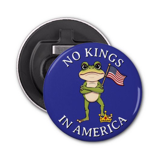 No Kings in America Anti-Trump Protest Large 栓抜き (正面)