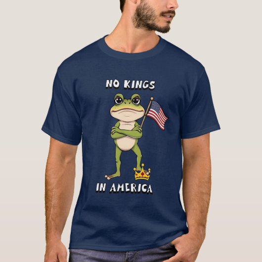 No Kings in America Anti-Trump Protest  Tシャツ (正面)