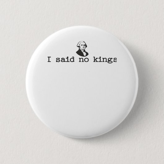 No Kings In America Bold Casual 缶バッジ (正面)
