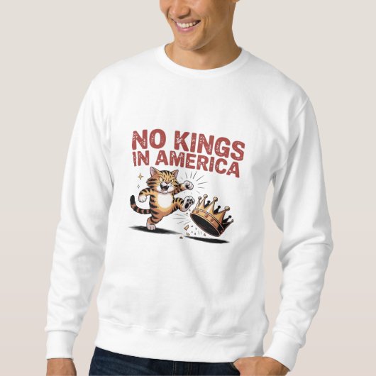 No Kings In America Classic Aesthetic Design スウェットシャツ (正面)