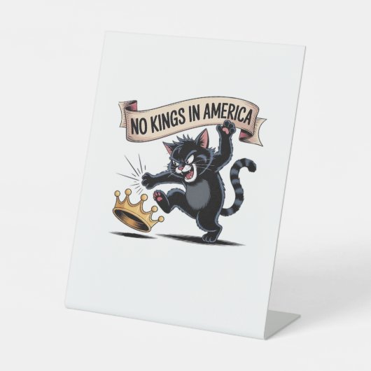 No Kings In America Classic Creative Style 台座サイン (正面)