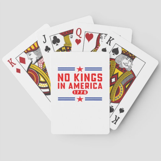 No Kings In America Classic Minimal Clean トランプ (裏面)