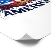 No Kings In America Classic Retro Cool ポスター (角)