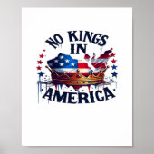 No Kings In America Classic Retro Cool ポスター (正面)