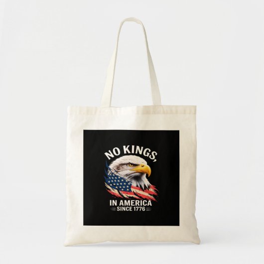 No Kings In America Classic Retro Graphic Design トートバッグ (正面)