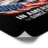 No Kings In America Classic Retro Graphic Design ポスター (角)