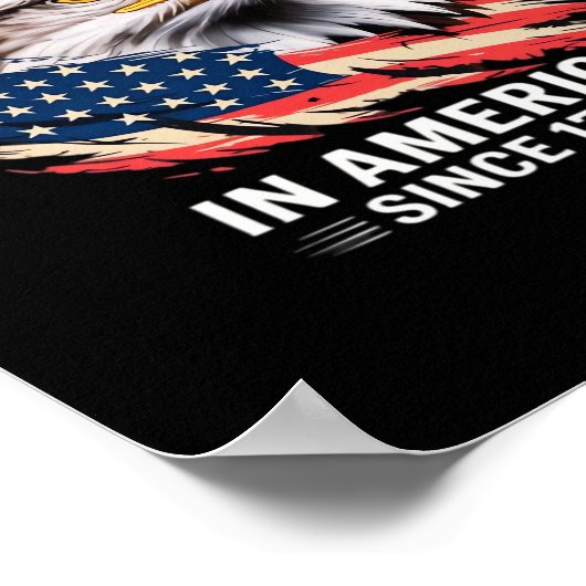 No Kings In America Classic Retro Graphic Design ポスター (角)