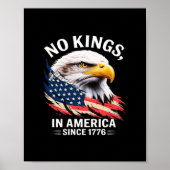 No Kings In America Classic Retro Graphic Design ポスター (正面)