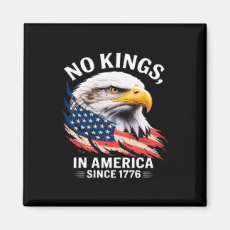 No Kings In America Classic Retro Graphic Design マグネット