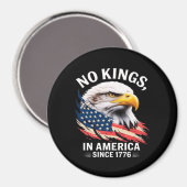 No Kings In America Classic Retro Graphic Design マグネット (正面/裏面)