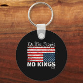 No Kings In America Dismiss Flag Upside We T キーホルダー (正面)